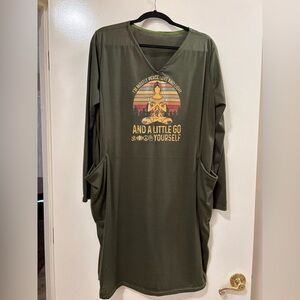 Yoga style V-neck dress. Size XL